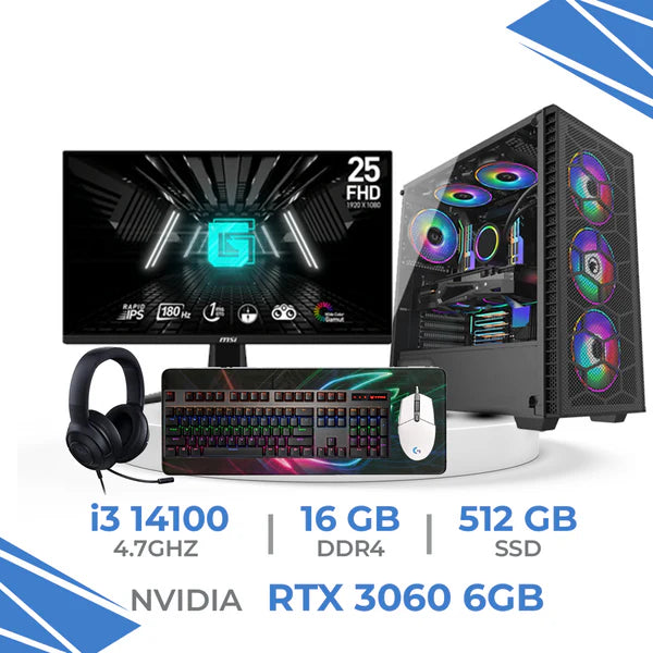 Setup Complet ULTRASETUP Intel Core i3 14100/500GB SSD/16GB/RTX 3060