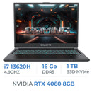 Gigabyte G6 KF-H3EE854KD i7 13620H/16GB DDR5/1TB SSD/RTX4060 8GB/16'' 165Hz