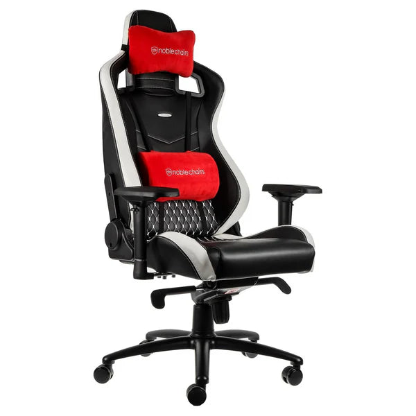 Noblechairs EPIC Real Leather Black/Red/White