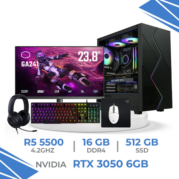 Setup Complet ULTRASETUP Ryzen 5 5500/512GB SSD/16GB/RTX 3050