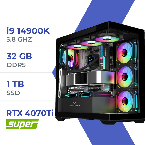 PC Gamer ULTRASETUP i9 14900K/1TB SSD/32GB/RTX 4070Ti SUPER