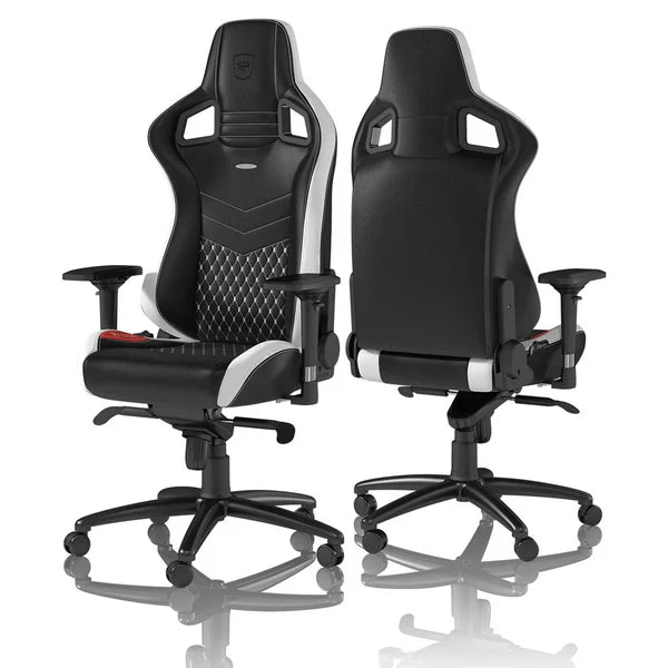 Noblechairs EPIC Real Leather Black/Red/White