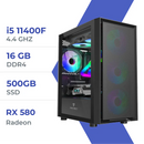 PC Gamer ULTRASETUP i5 11400F/500GB SSD/16GB/RX 580