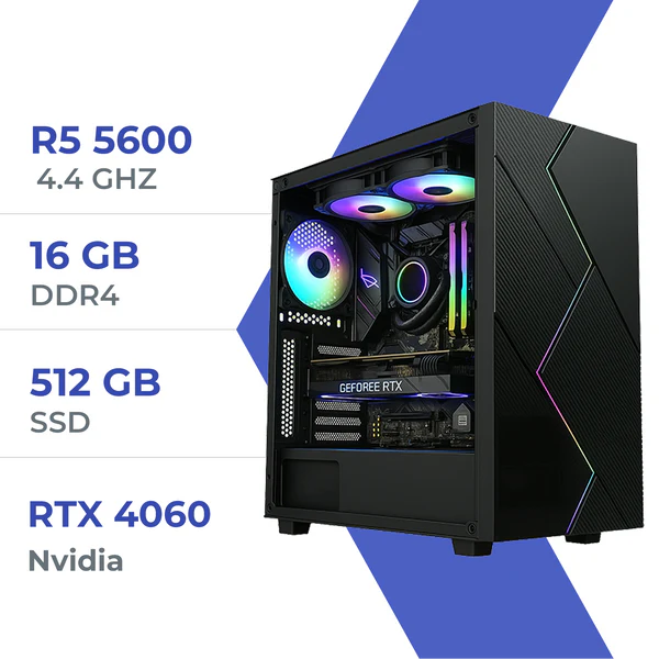 PC Gamer ULTRASETUP Ryzen 5 5600/512 GB SSD/16GB/RTX 4060