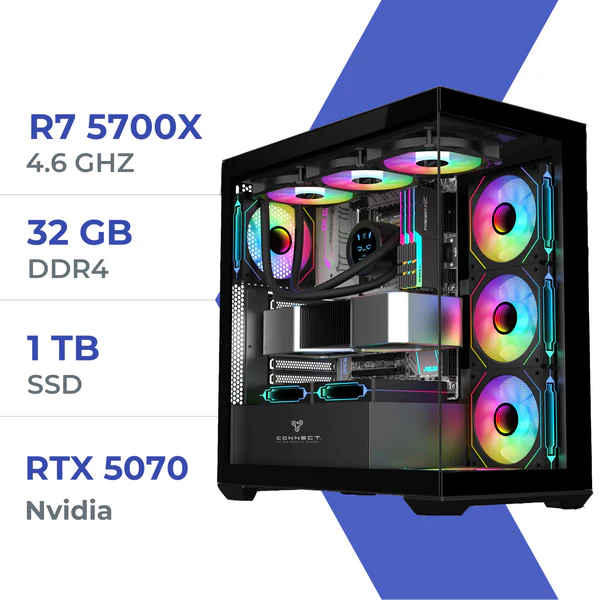 PC Gamer ULTRASETUP R7 5700X/1TB SSD/32GB/RTX 5070
