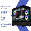 PC Gamer ULTRASETUP i5 14400F/1TB SSD/32GB/RTX 4060Ti