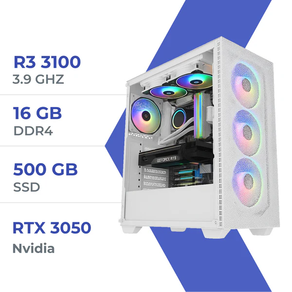 PC Gamer ULTRASETUP Ryzen 3 3100/16GB/500GB SSD/RTX 3050