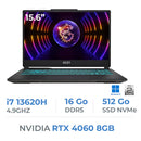 MSI CYBORG 15 A13VF-1474MA i7 13620H/16GB DDR5/512GB/RTX4060 8GB/15.6" 144Hz W11